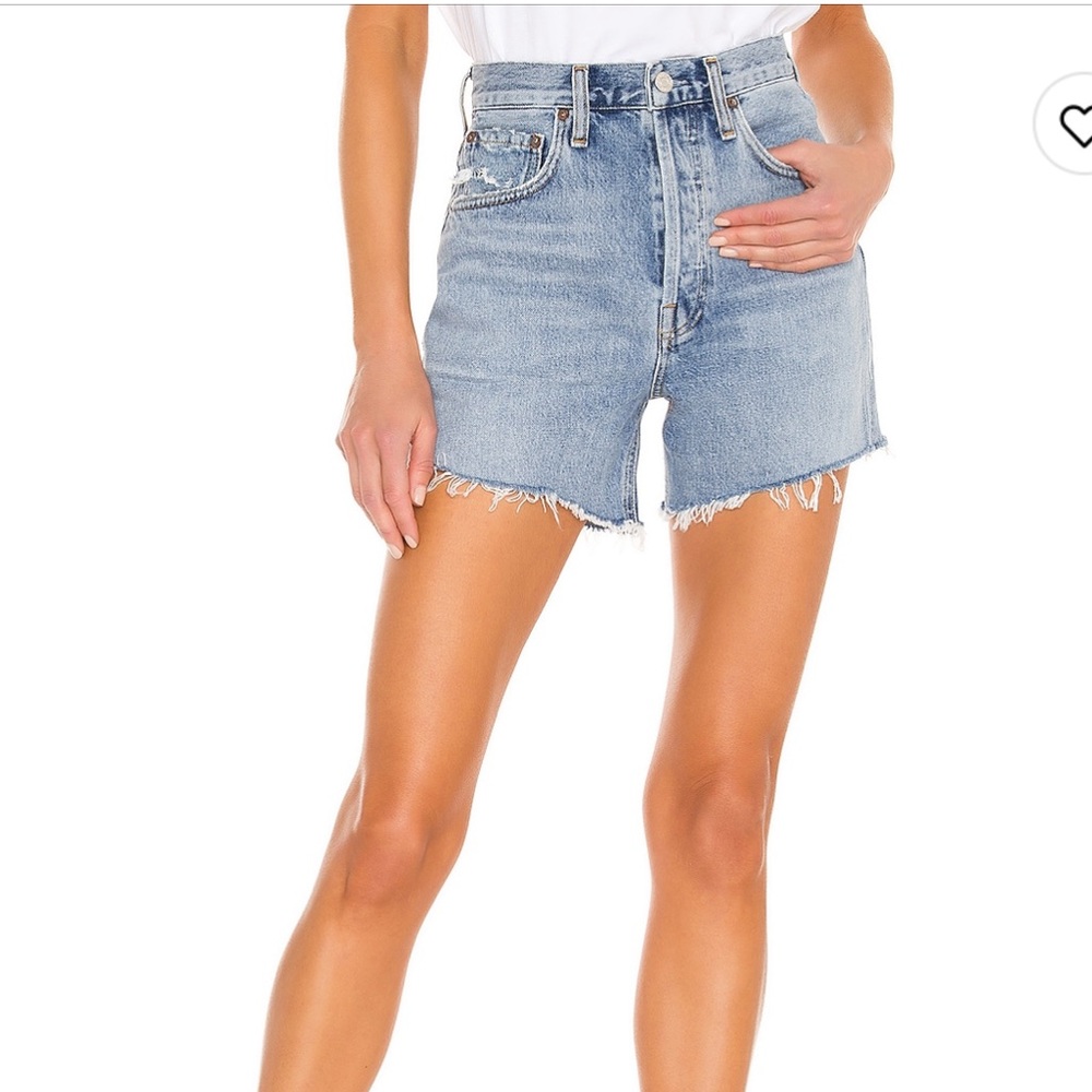 Agolde Riley shorts in snapshot color